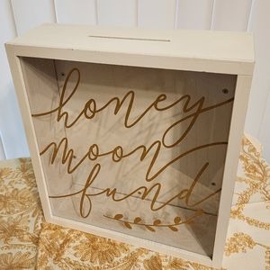 Honeymoon Fund Shadow Box - Gift Card /money box for wedding reception